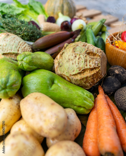 fresh natural green vegetables