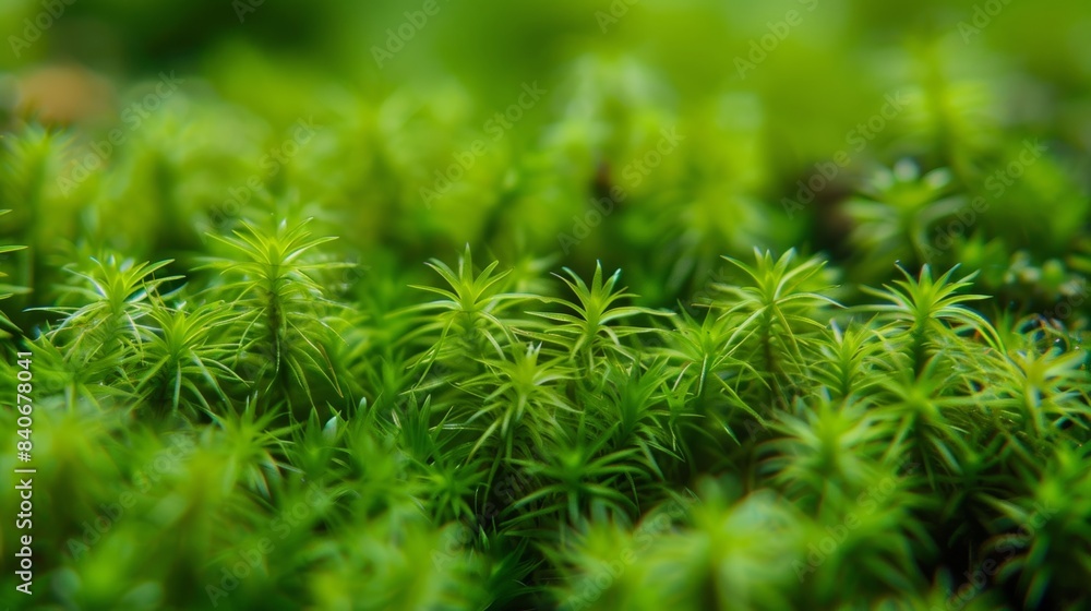 A closer look reveals the intricacies of the mosss bright green color and the soft feathery texture of its tiny leaf s A closer look reveals the intricacies of the mosss bright green color and the soft feathery texture of its tiny leaf s