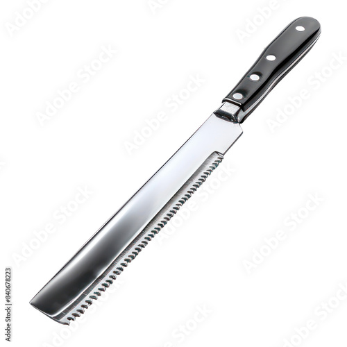High-quality bread knife with a serrated blade and ergonomic handle, ideal for slicing bread and baked goods with precision.