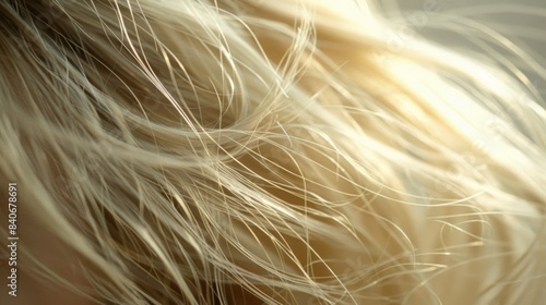 Wispy silky strands of hair seemingly weightless swaying in the breeze like delicate feathers