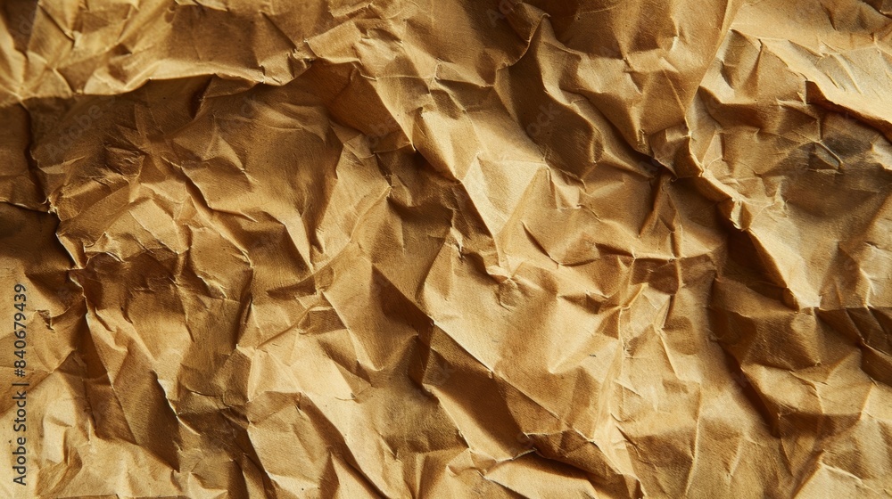 The paper bags surface is covered in countless wrinkles each one creating its own unique shadow and highlight adding depth to the overall texture The paper bags surface is covered in countless wrinkles each one creating its own unique shadow and highlight adding depth to the overall texture