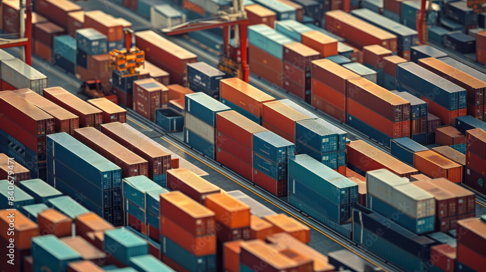 Fototapeta premium Exporting Goods Worldwide: A Seamless Process