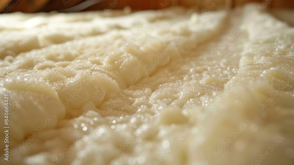 When touched fiberglass insulation feels cool and smooth to the touch with a slick surface that glides easily under the fingertips When touched fiberglass insulation feels cool and smooth to the touch with a slick surface that glides easily under the fingertips