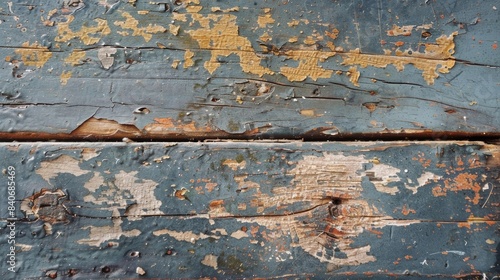 A closer look at the third image reveals patches of peeling varnish and deep scratches on the dull and worn out workbench photo