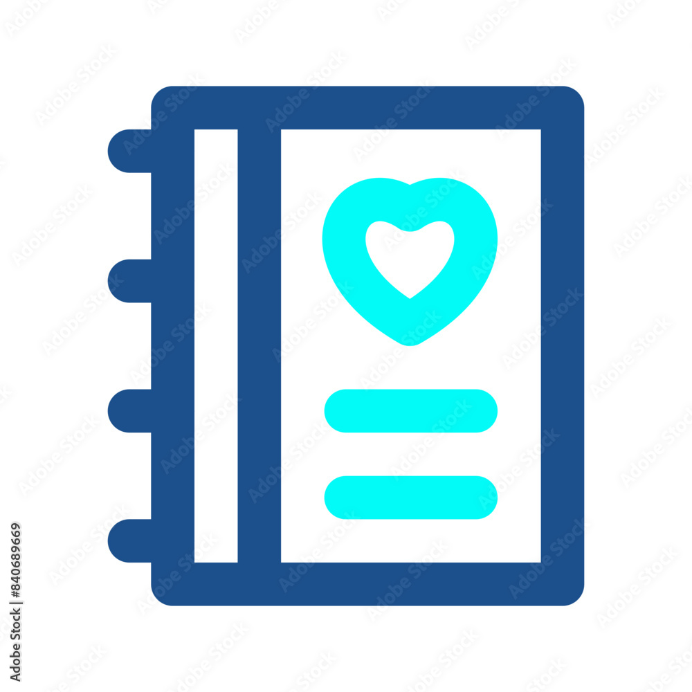 vector icon diary, love, story, heart, notebook, education vector icon diary, love, story, heart, notebook, education