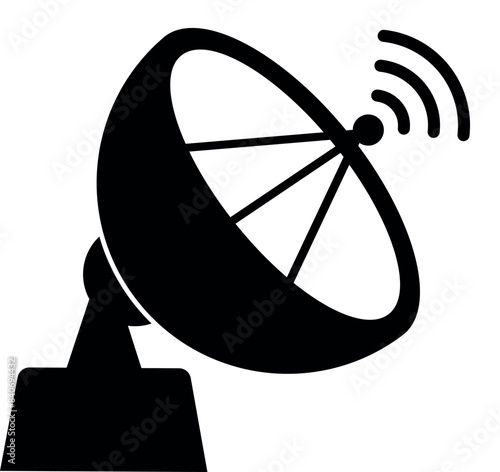 Satellite dish icon. Technology signs and symbols.