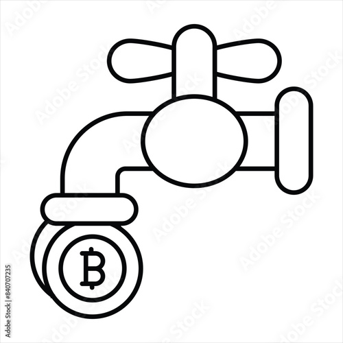 Bitcoin and Cryptocurrency Line Icons Pack