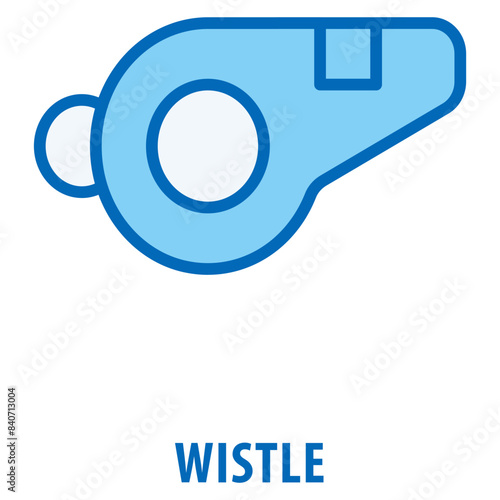 Wistle Icon simple and easy to edit for your design elements photo