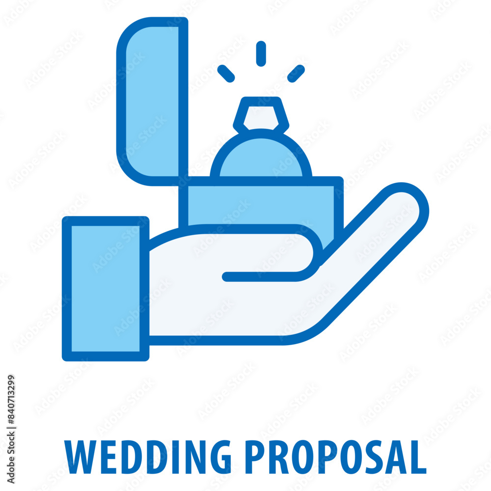 Wedding Proposal Icon simple and easy to edit for your design elements Wedding Proposal Icon simple and easy to edit for your design elements