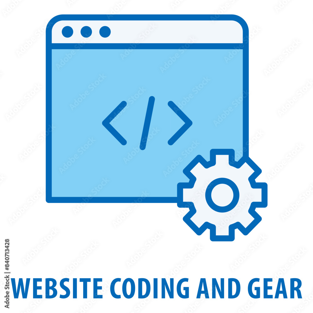 website coding and gear Icon simple and easy to edit for your design elements website coding and gear Icon simple and easy to edit for your design elements