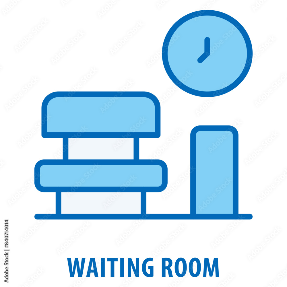 Waiting room Icon simple and easy to edit for your design elements Waiting room Icon simple and easy to edit for your design elements