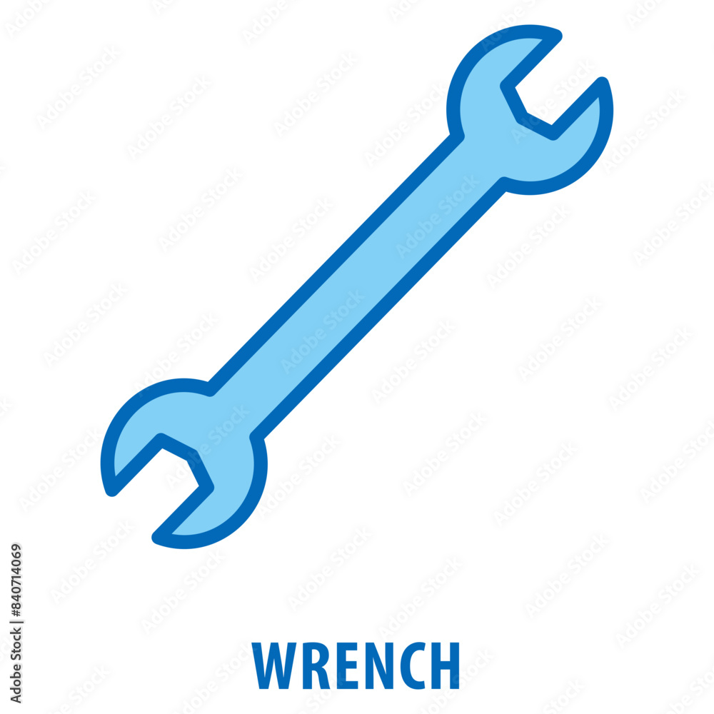 Wrench Icon simple and easy to edit for your design elements Wrench Icon simple and easy to edit for your design elements