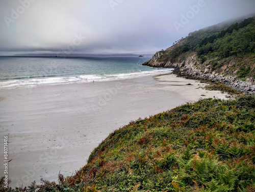 Strand in der Bretagne, Frankreich