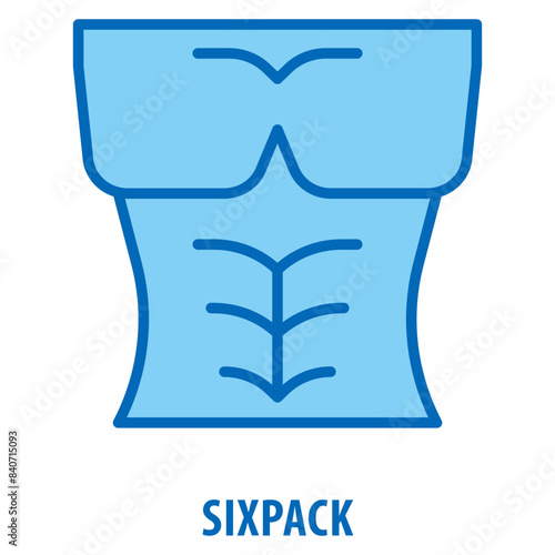 Sixpack Icon simple and easy to edit for your design elements