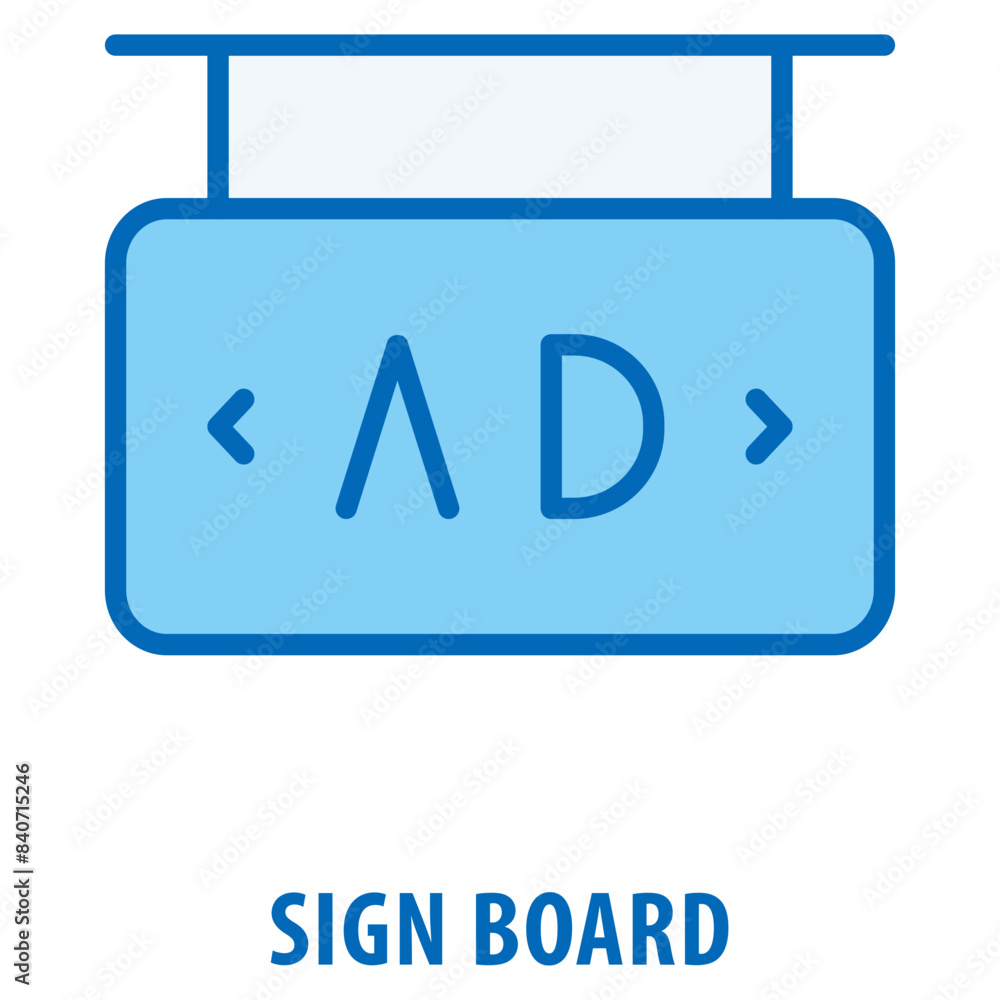 Sign Board Icon simple and easy to edit for your design elements Sign Board Icon simple and easy to edit for your design elements