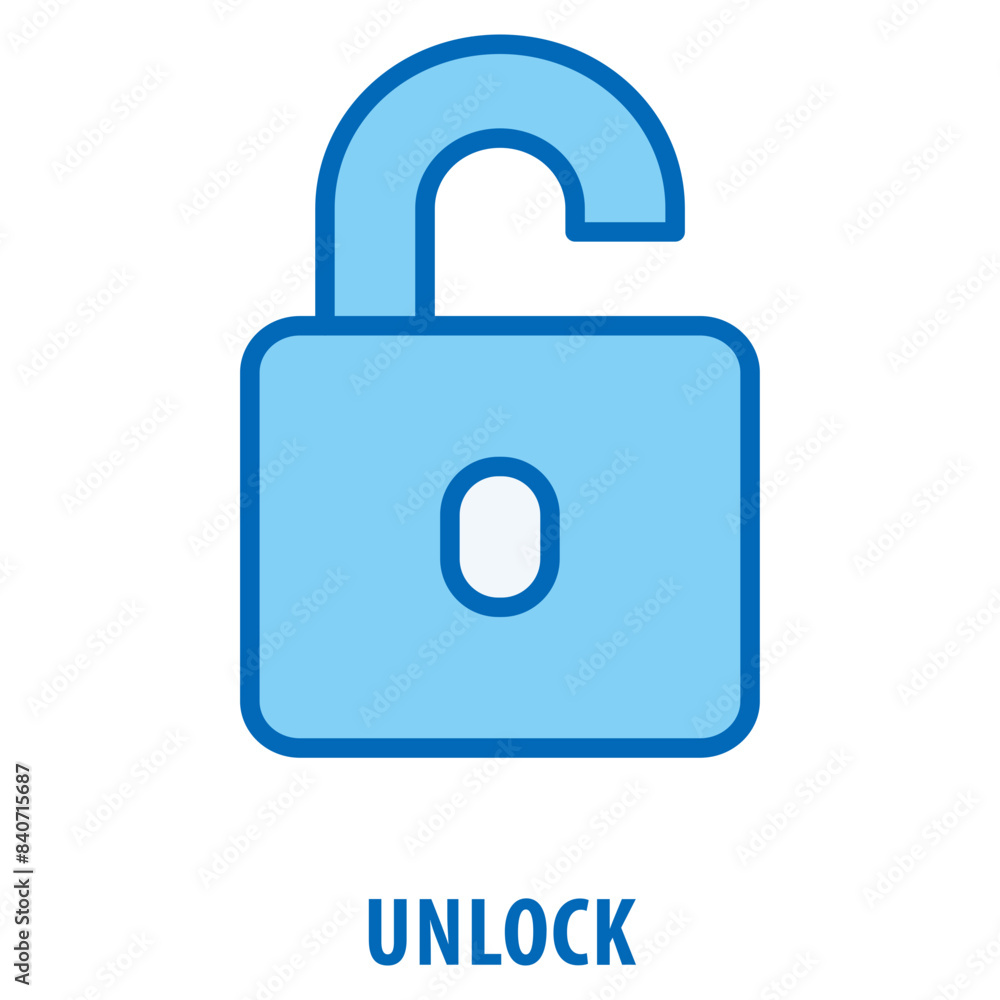 Unlock Icon simple and easy to edit for your design elements Unlock Icon simple and easy to edit for your design elements