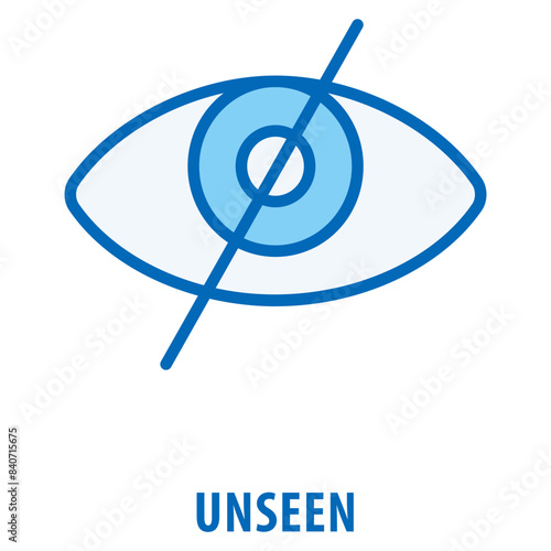 Unseen Icon simple and easy to edit for your design elements