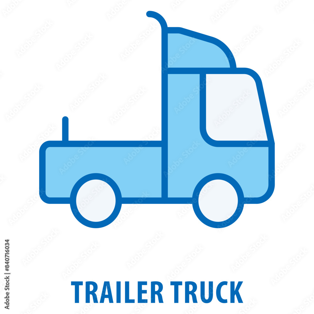 Trailer Truck Icon simple and easy to edit for your design elements Trailer Truck Icon simple and easy to edit for your design elements