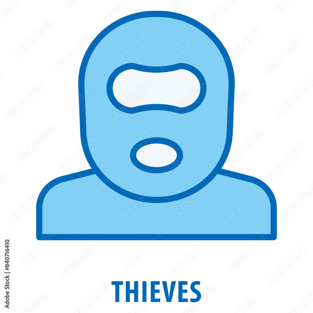 Thieves Icon simple and easy to edit for your design elements