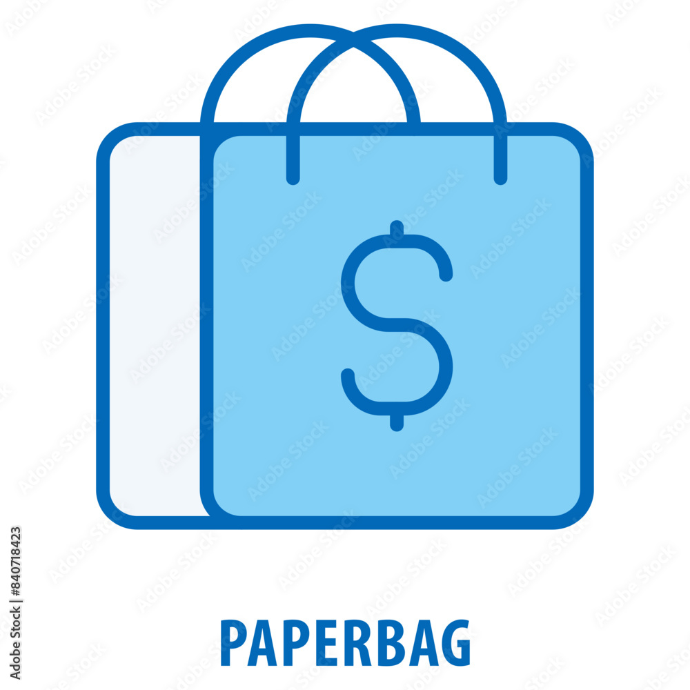 paperbag Icon simple and easy to edit for your design elements paperbag Icon simple and easy to edit for your design elements