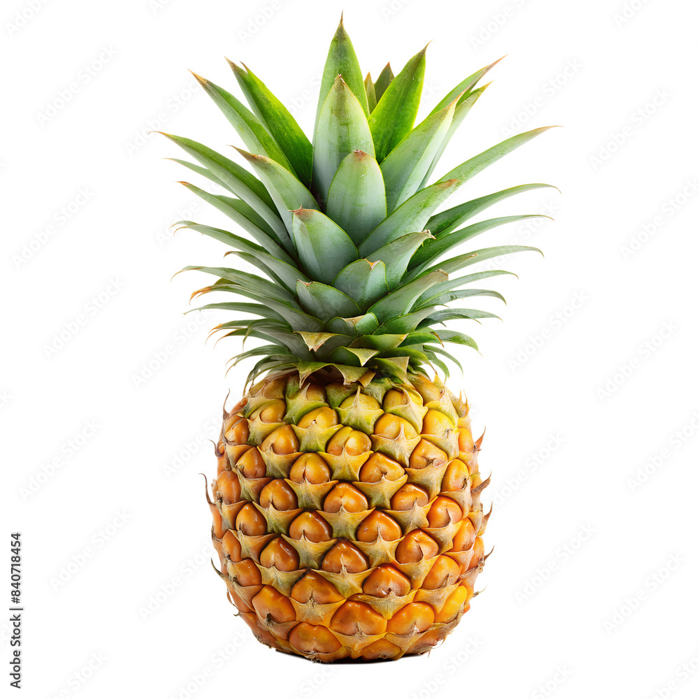 Fresh Tropical Pineapple Isolated on Background Fresh Tropical Pineapple Isolated on Background