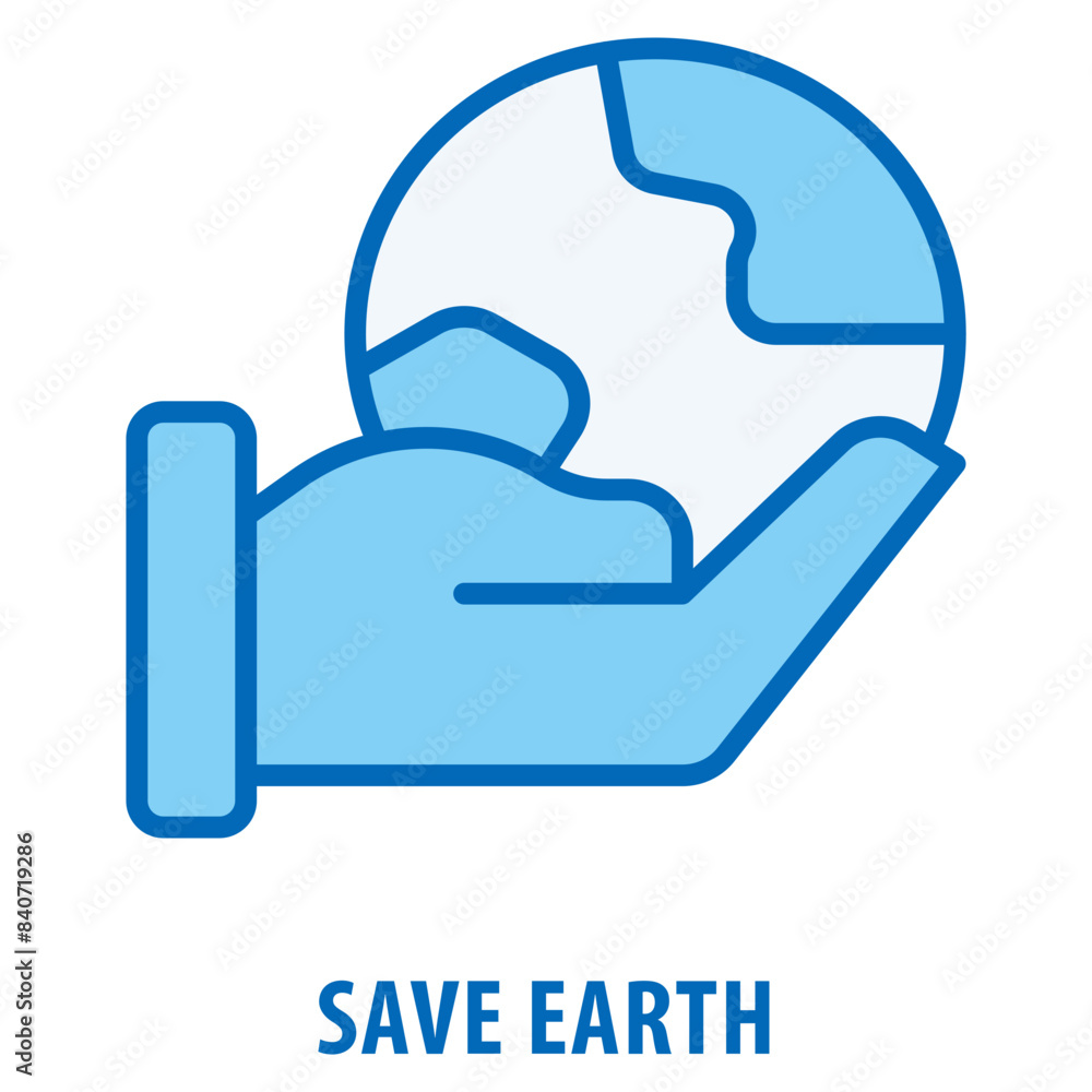 Save earth Icon simple and easy to edit for your design elements Save earth Icon simple and easy to edit for your design elements