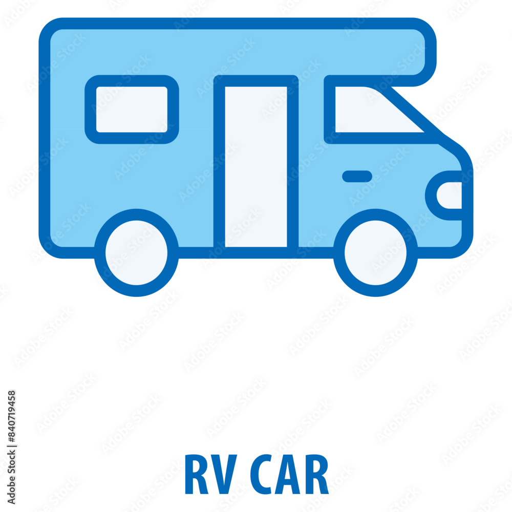 RV car Icon simple and easy to edit for your design elements RV car Icon simple and easy to edit for your design elements