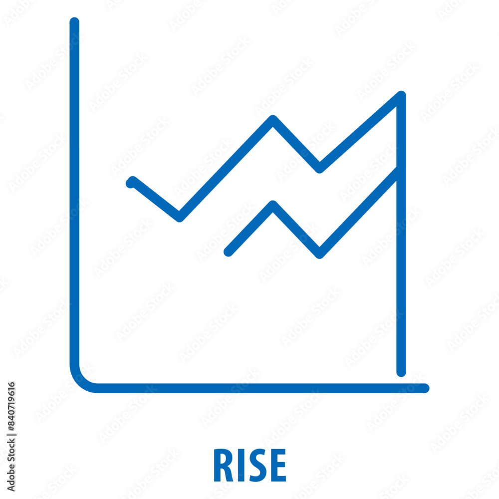 Rise Icon simple and easy to edit for your design elements Rise Icon simple and easy to edit for your design elements