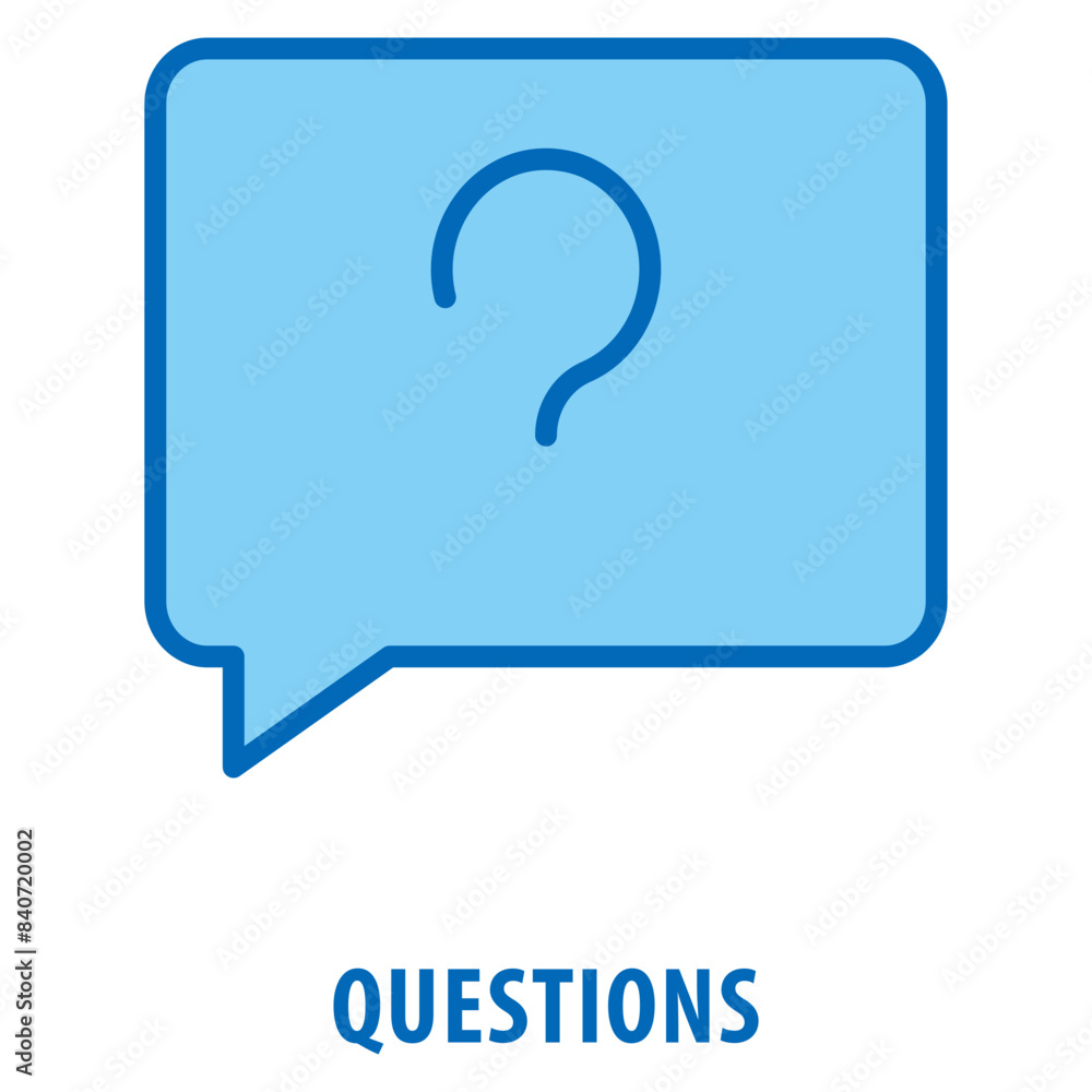 Questions Icon simple and easy to edit for your design elements Questions Icon simple and easy to edit for your design elements