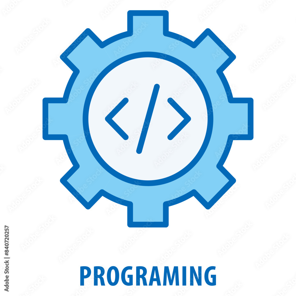 Programing Icon simple and easy to edit for your design elements Programing Icon simple and easy to edit for your design elements