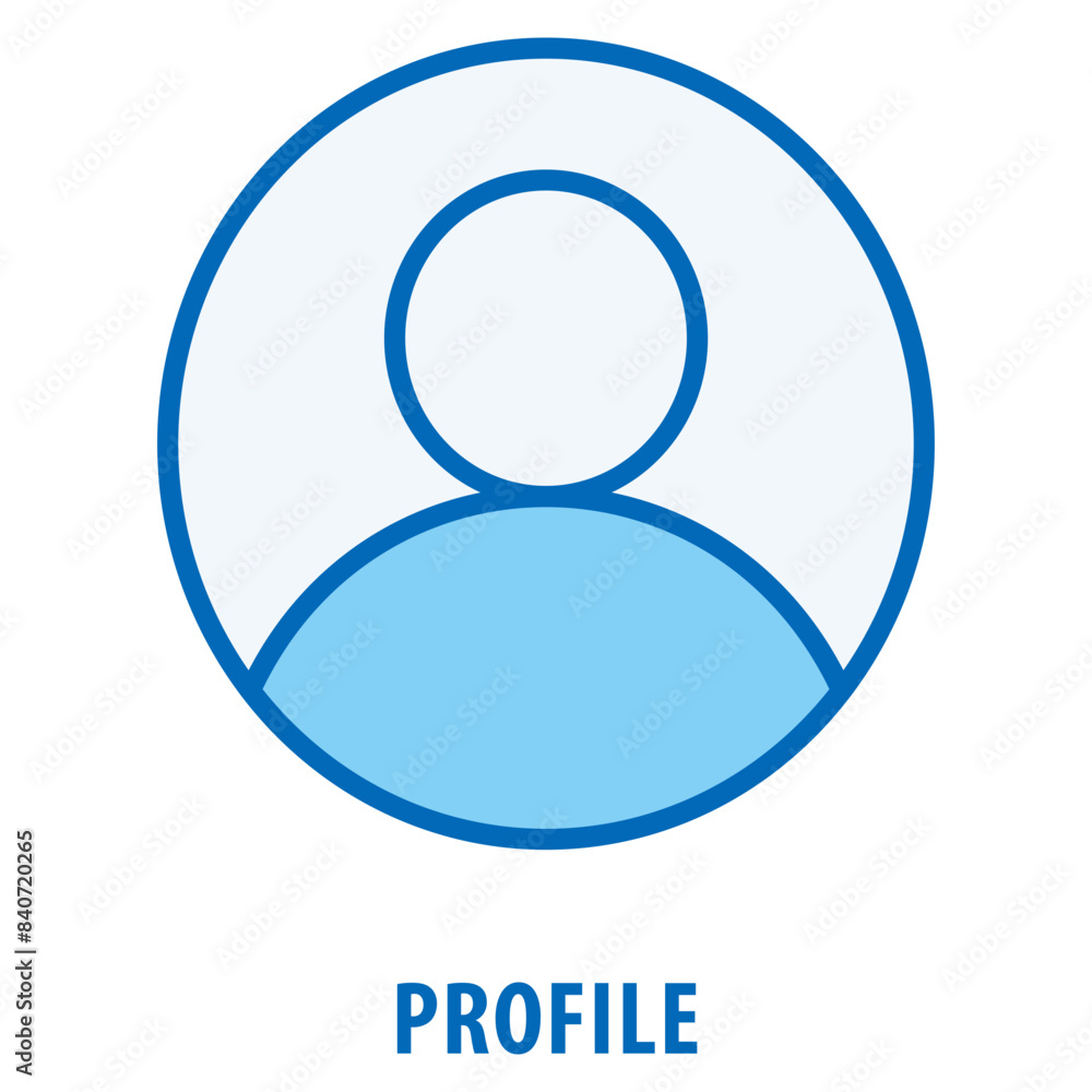 Profile Icon simple and easy to edit for your design elements Profile Icon simple and easy to edit for your design elements