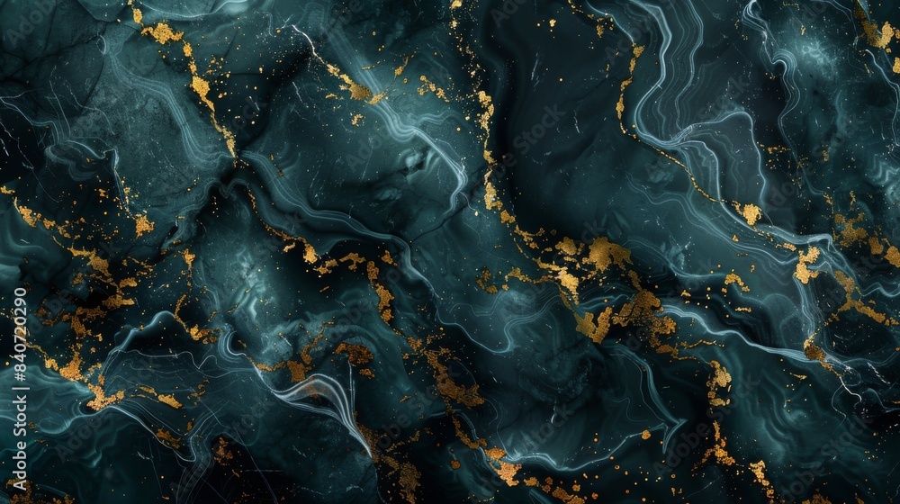 Black marble luxury, deep ocean color with gold streaks, full focus, website background, design template Black marble luxury, deep ocean color with gold streaks, full focus, website background, design template