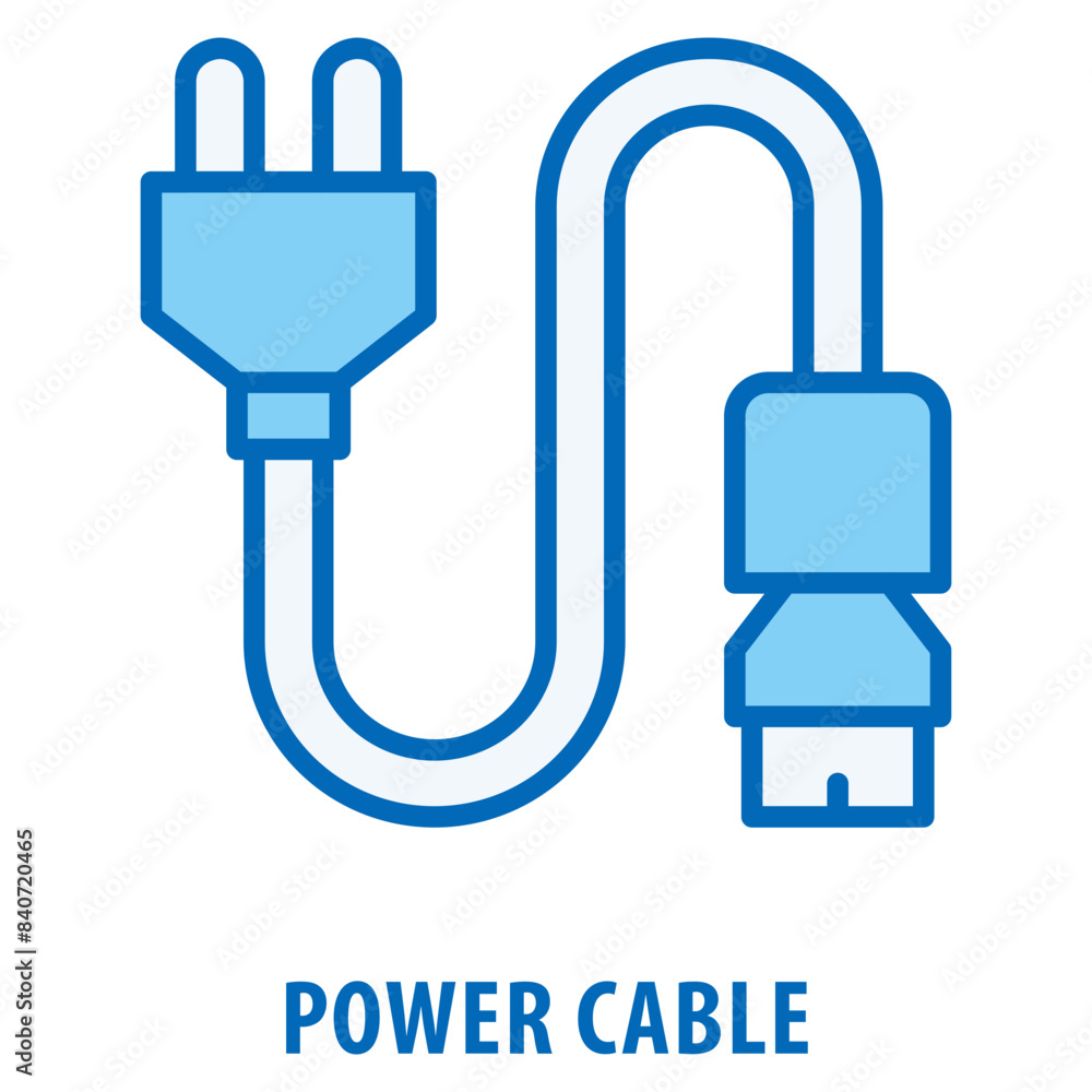Power Cable Icon simple and easy to edit for your design elements Power Cable Icon simple and easy to edit for your design elements