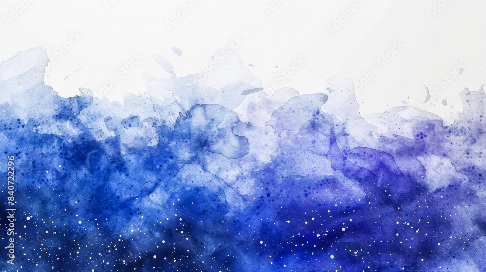 Celestial watercolor background, gradients of midnight blue and lavender, scattered star clusters, abstract patterns, isolated on white background, space for text Celestial watercolor background, gradients of midnight blue and lavender, scattered star clusters, abstract patterns, isolated on white background, space for text