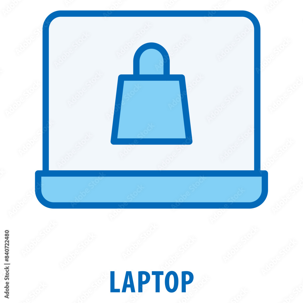 Fototapeta premium Laptop Icon simple and easy to edit for your design elements