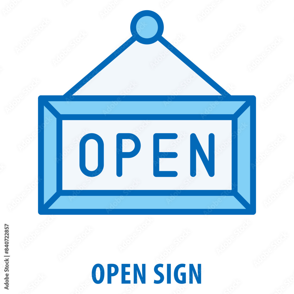 open sign Icon simple and easy to edit for your design elements open sign Icon simple and easy to edit for your design elements