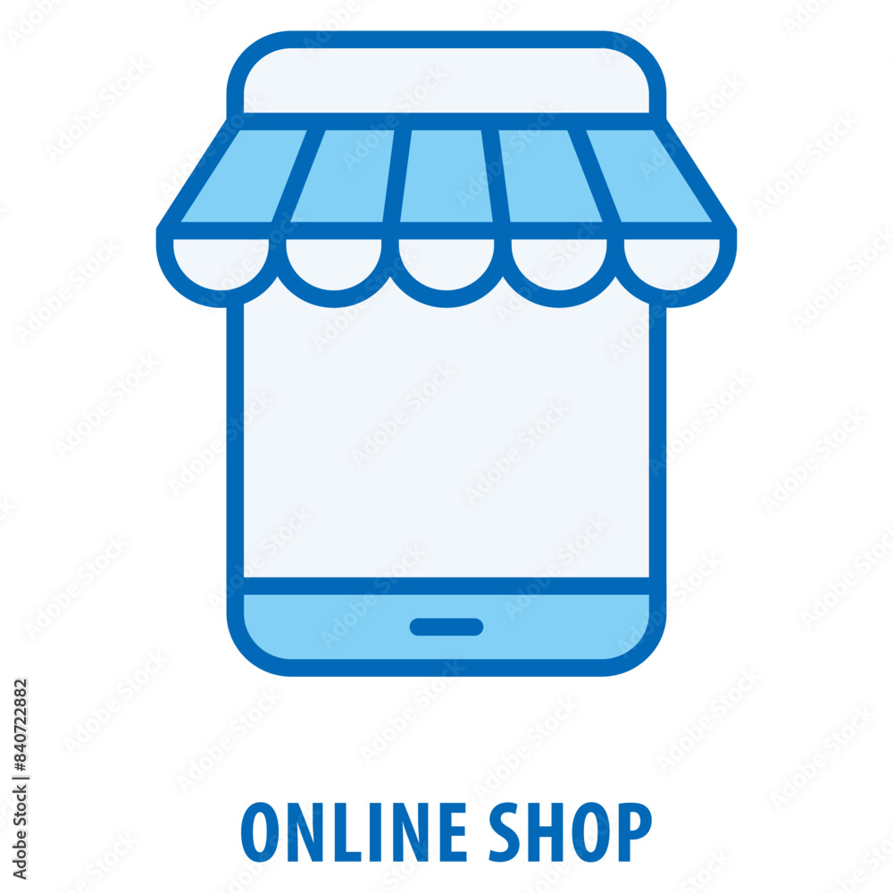 Online Shop Icon simple and easy to edit for your design elements Online Shop Icon simple and easy to edit for your design elements
