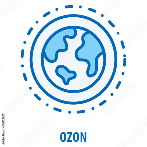 Ozon Icon simple and easy to edit for your design elements