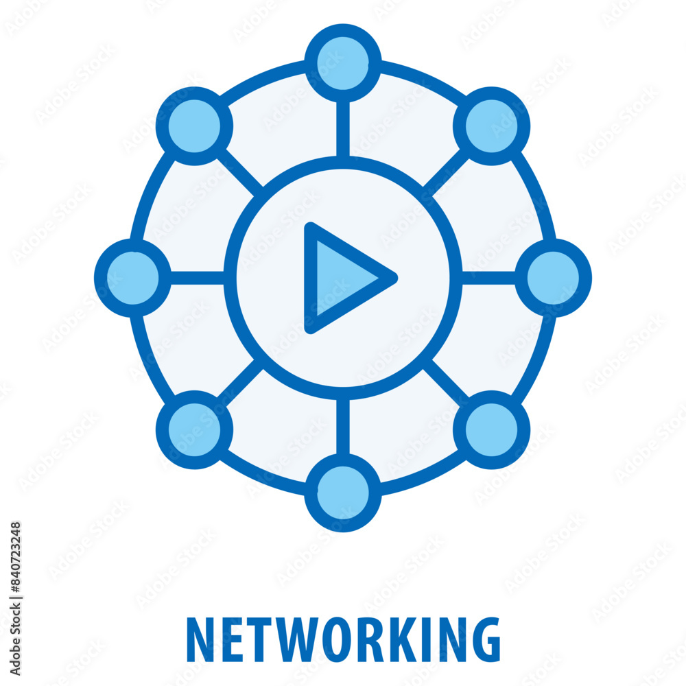 Networking Icon simple and easy to edit for your design elements