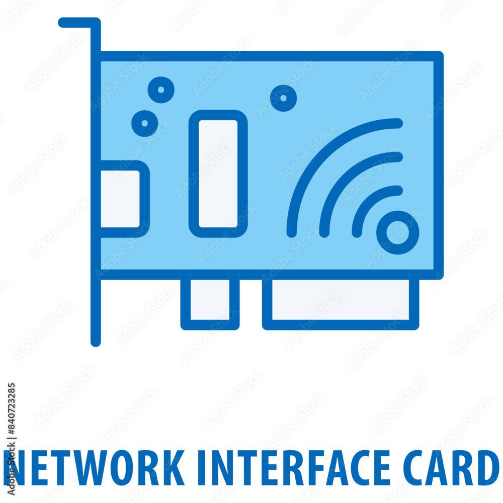 Network Interface Card Icon simple and easy to edit for your design elements Network Interface Card Icon simple and easy to edit for your design elements