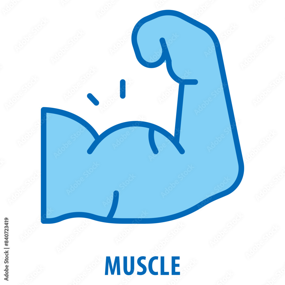 Muscle Icon simple and easy to edit for your design elements Muscle Icon simple and easy to edit for your design elements