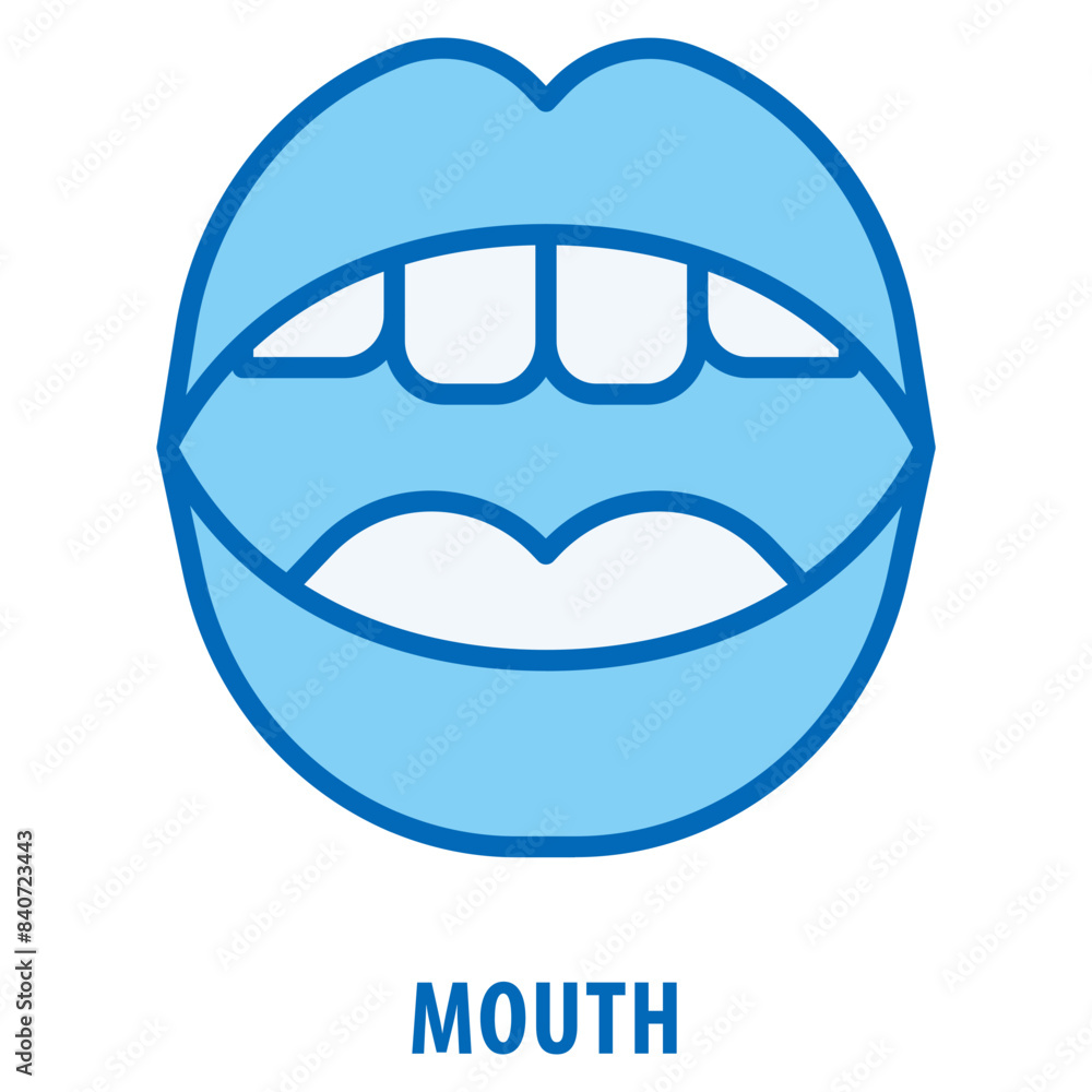 Obraz premium Mouth Icon simple and easy to edit for your design elements