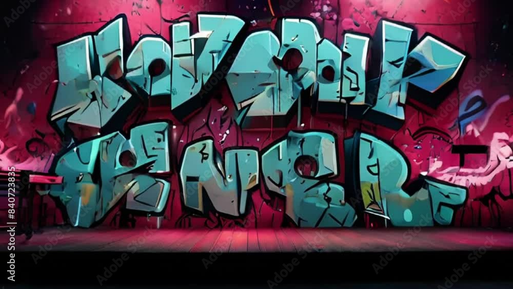 Graffiti Wall with Graffiti Wall with