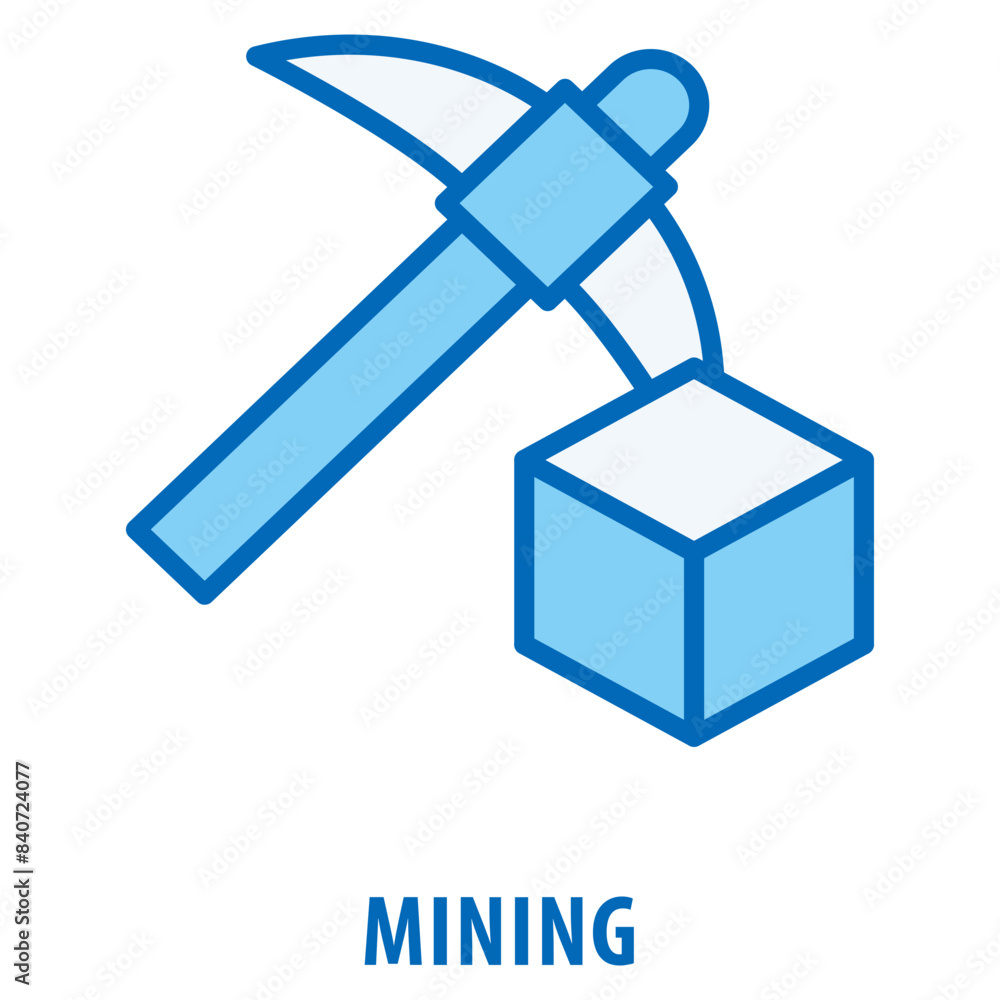 Obraz premium Mining Icon simple and easy to edit for your design elements