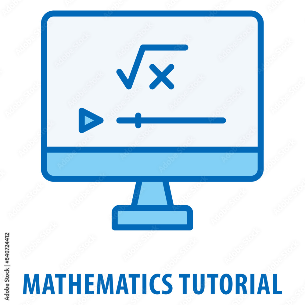 Mathematics tutorial Icon simple and easy to edit for your design elements Mathematics tutorial Icon simple and easy to edit for your design elements