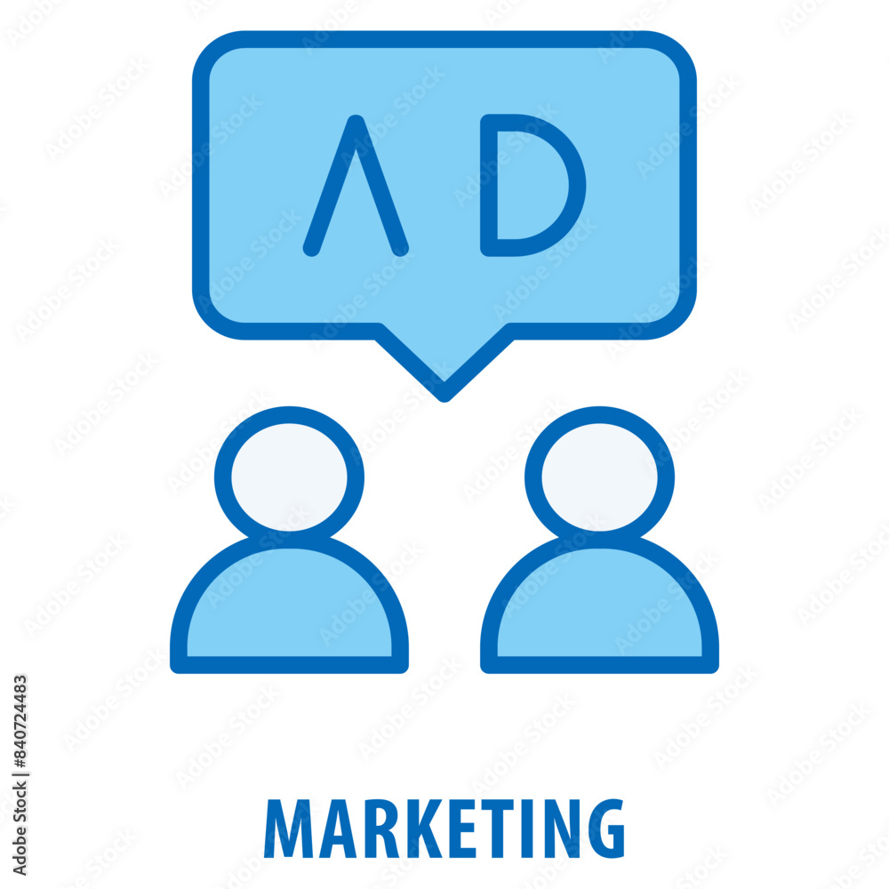 Marketing Icon simple and easy to edit for your design elements Marketing Icon simple and easy to edit for your design elements