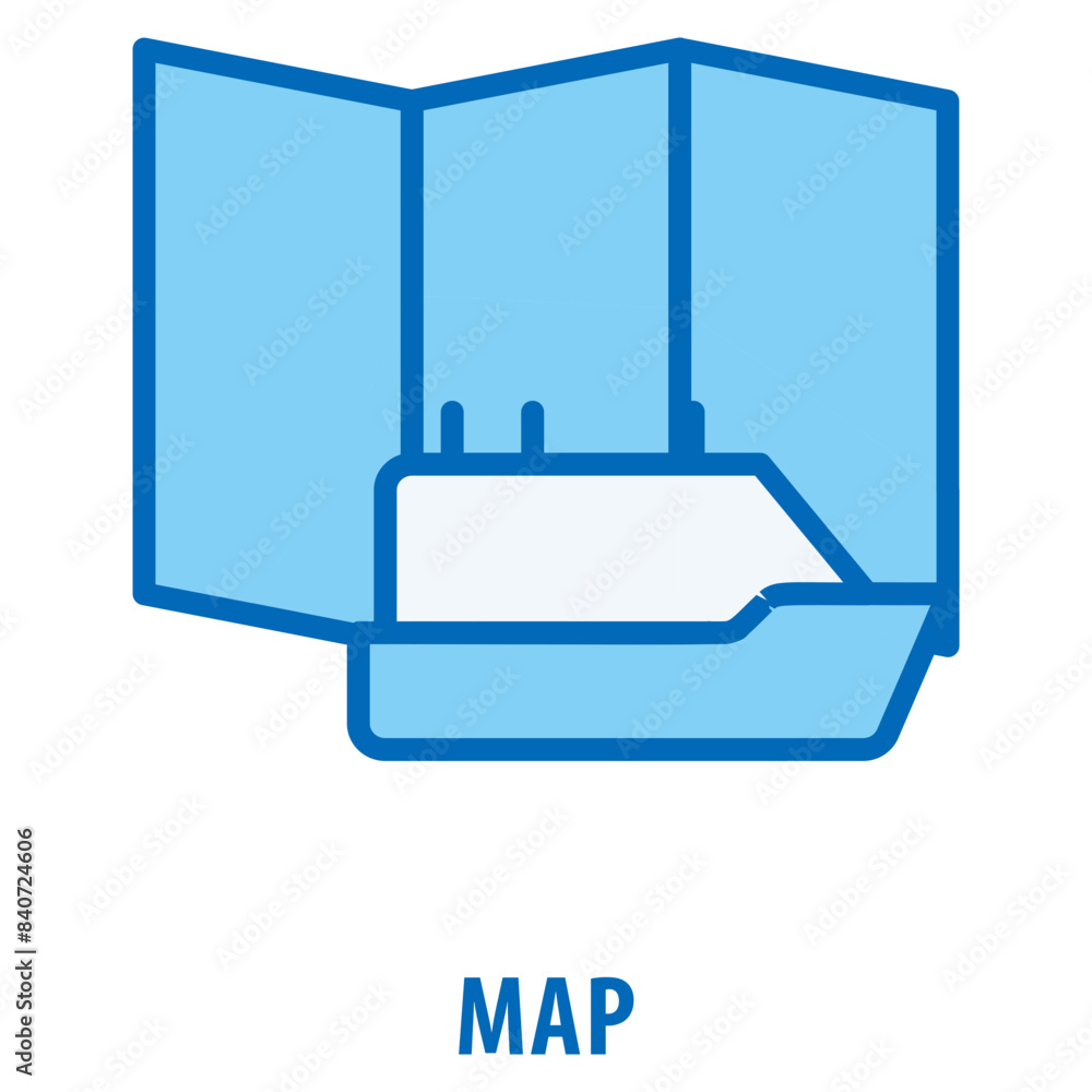 Map Icon simple and easy to edit for your design elements Map Icon simple and easy to edit for your design elements