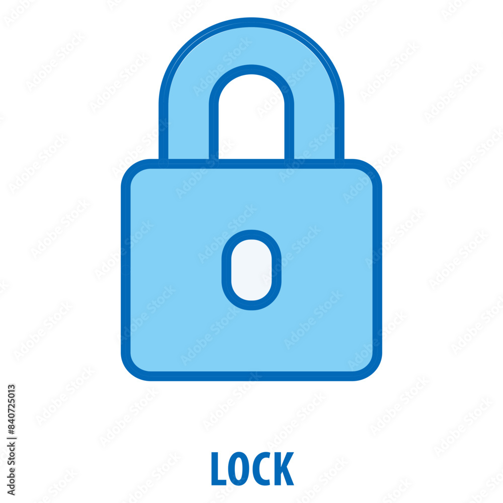 Lock Icon simple and easy to edit for your design elements Lock Icon simple and easy to edit for your design elements