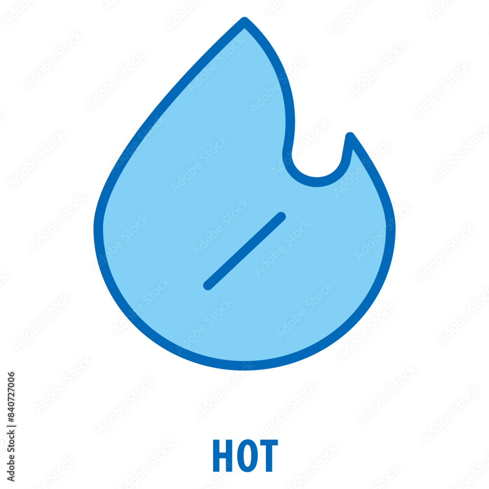 Hot Icon simple and easy to edit for your design elements Hot Icon simple and easy to edit for your design elements