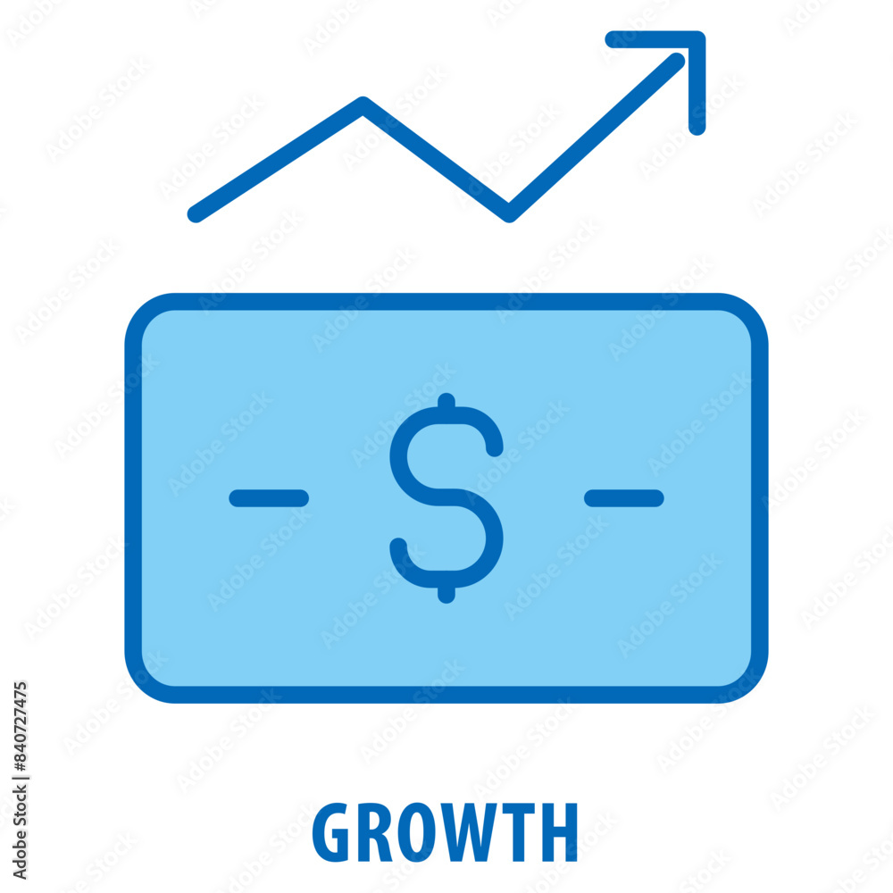 Growth Icon simple and easy to edit for your design elements Growth Icon simple and easy to edit for your design elements